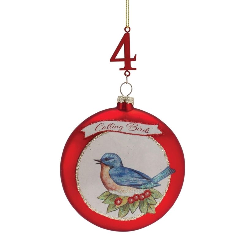 Christmas Ornament Set: Vintage Illustrative Style, Numbered, Traditional