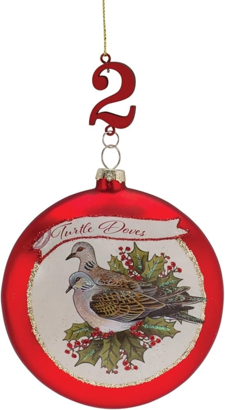 Christmas Ornaments: Complete Set, Cream Base, Illustrated Storybook