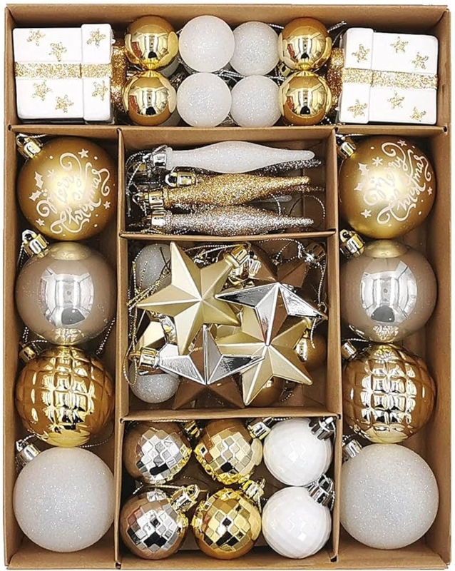 Christmas Ornaments Faceted Surface Elegant Holiday Theme