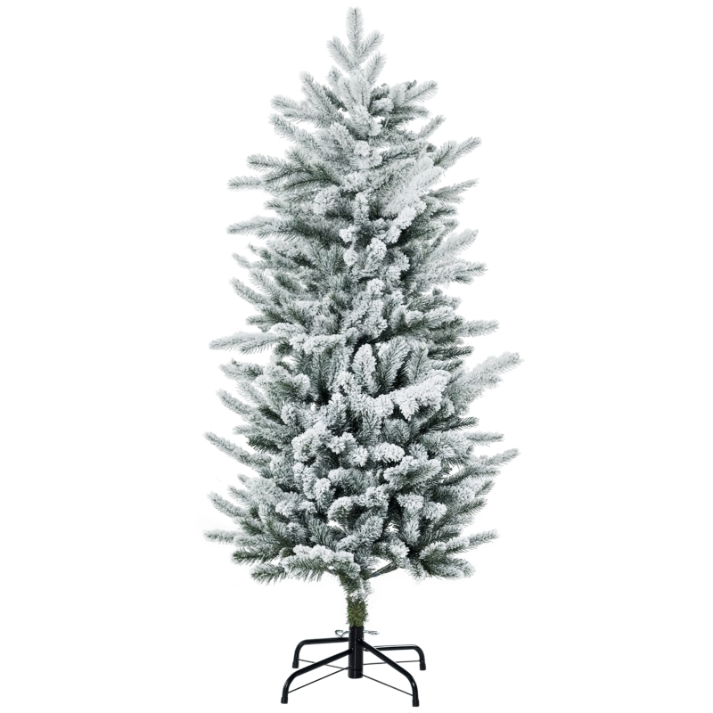 Christmas Tree 4.5ft Steel Base Tapered Small Space Holiday Tree