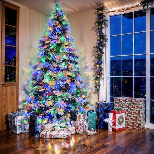 Christmas Tree 403 Branch Tips Multi Color LED Traditional