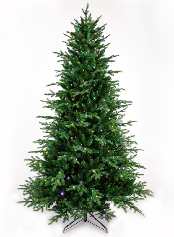 Christmas Tree 7.5ft Balsam Fir Style Pre-Lit Multi-Function LED