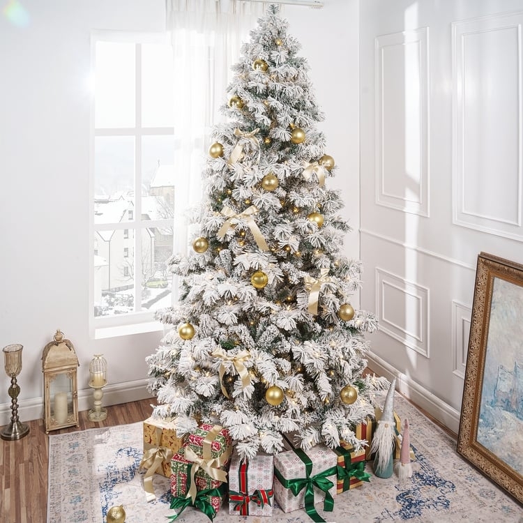 Christmas Tree Alaskan Pine Style Pre-Lit Conical Realistic Pine