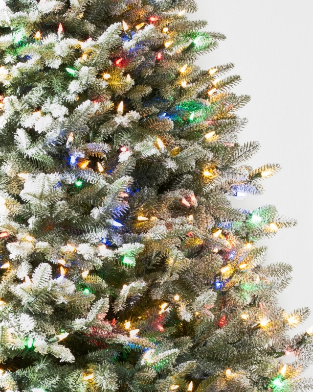 Christmas Tree Balsam Fir Silhouette Frosted Tips Integrated Lights