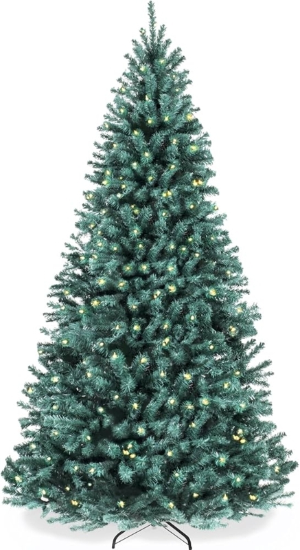 Christmas Tree Blue Spruce Tone 9ft Height Full Silhouette Warm White