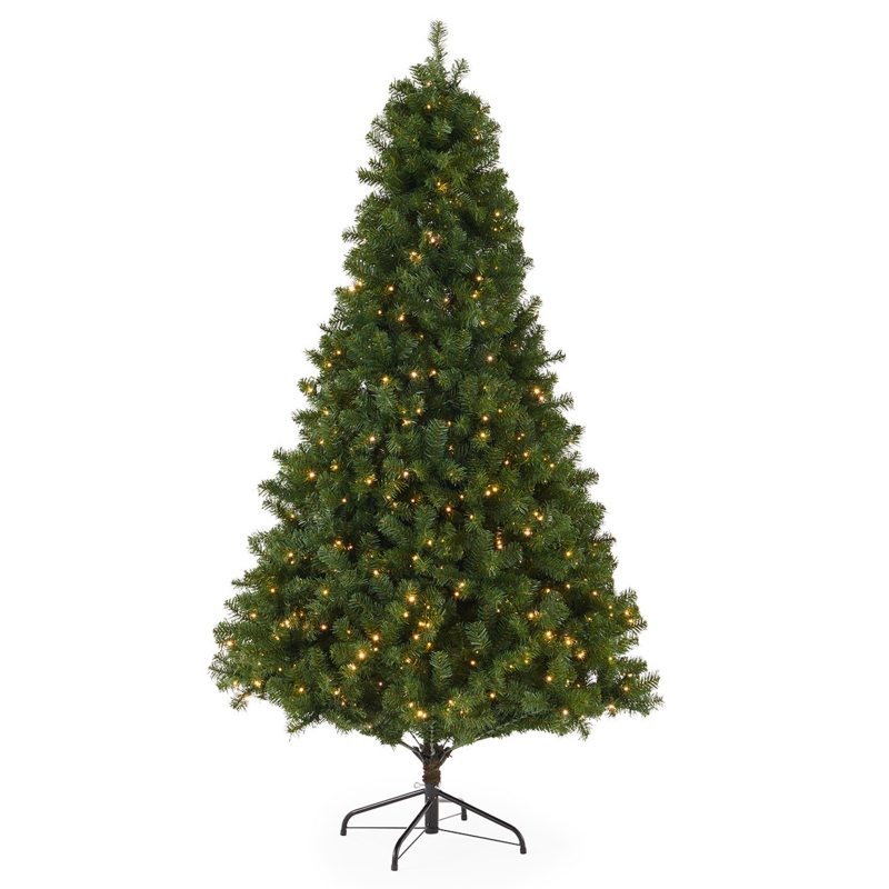 Christmas Tree Classic Conical Spruce Dense Twinkling LEDs Glow