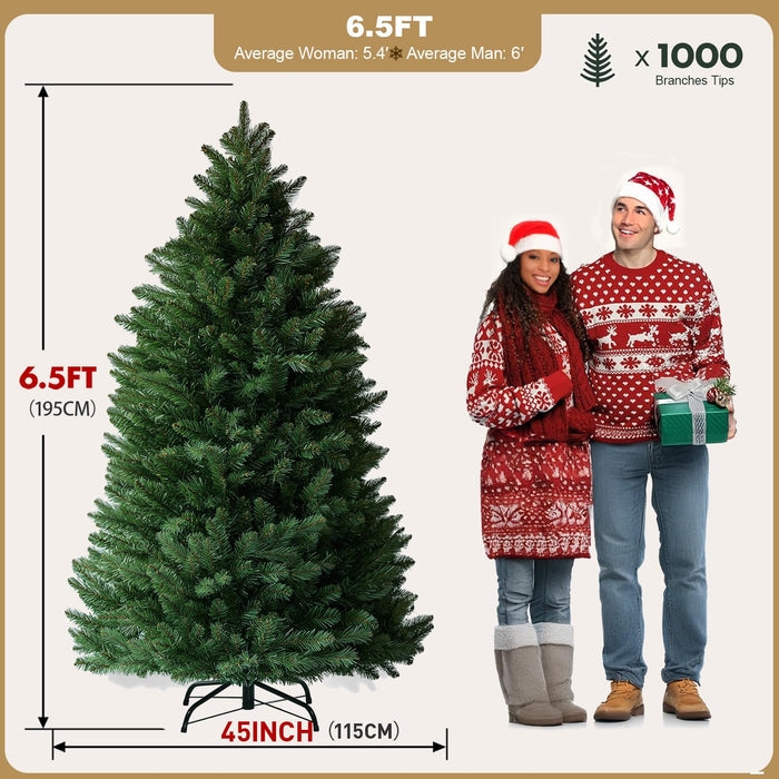 Christmas Tree Classic Holiday Style Dense Branches Unlit Realistic