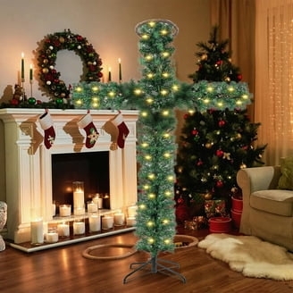 Christmas Tree Dense Branches Clear Lights Classic Holiday