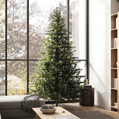 Christmas Tree Dense Foliage Realistic Spruce Warm White Pre-Lit