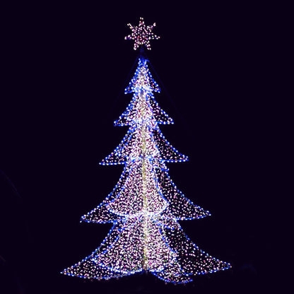 Christmas Tree Grand Scale Six Sided Commercial Decor