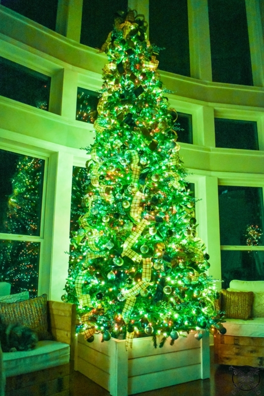 Christmas Tree Outdoor Illumination Wraparound Lights Porch Decor