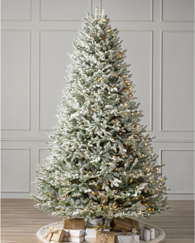 Christmas Tree Realistic Fir Needles Full Silhouette Warm LEDs