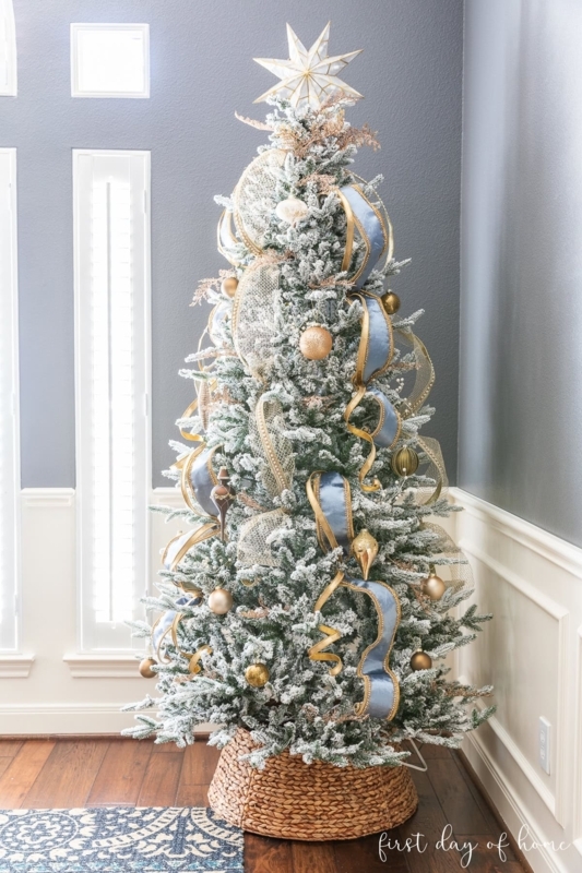 Christmas Tree Ribbon Garland Styling Bead Garland Layered Decor