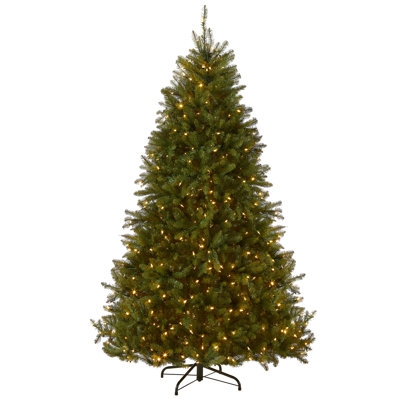Christmas Tree Ten Foot Height Pre-Lit LED Lights Full Silhouette