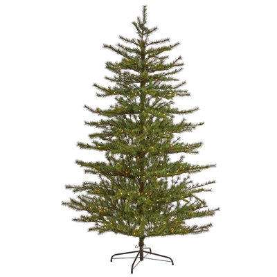 Christmas Tree Woven Basket Base Dense Pine Tips Unlit Farmhouse Decor