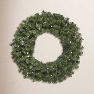Classic Fir Look Wreath with Unadorned Design, Traditional Holiday Decor