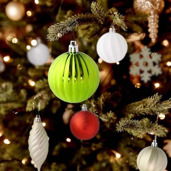 Classic Holiday Ball Ornaments Assorted Mixed Finish Set