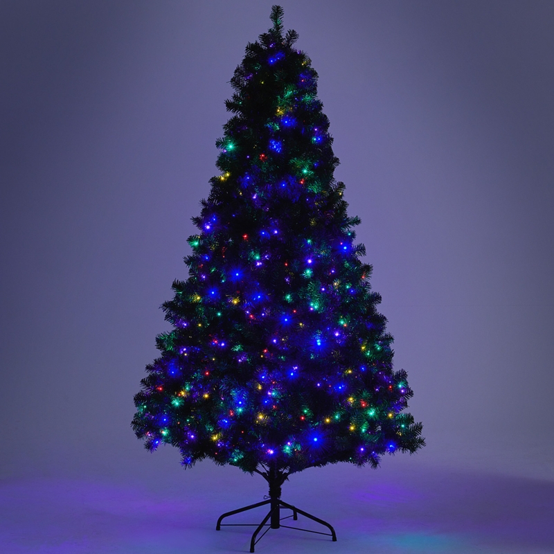 Classic Pre-Lit Artificial Spruce Tree Full Profile Spruce Foliage