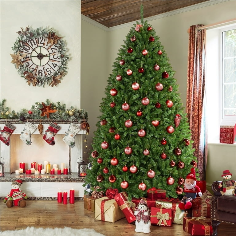 Classic Unlit Artificial Pine Tree with Full Silhouette and Needle Texture