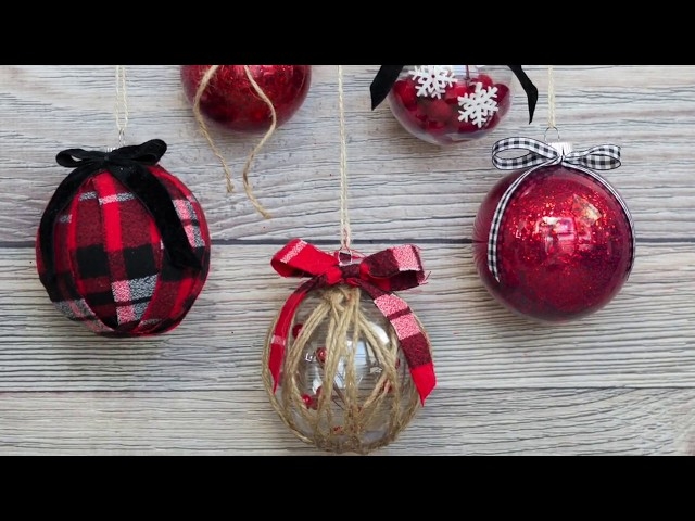 Clear Sphere Christmas Ornament with Marbled Paint Interior