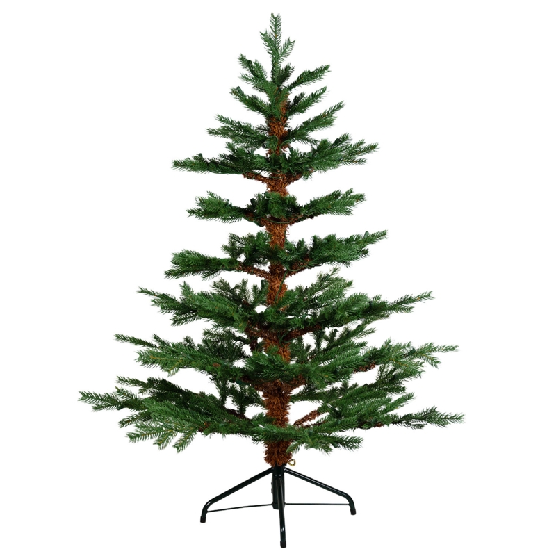 Compact Artificial Fir Tree Styling 4ft Unlit Full-Bodied Silhouette (75 chars)