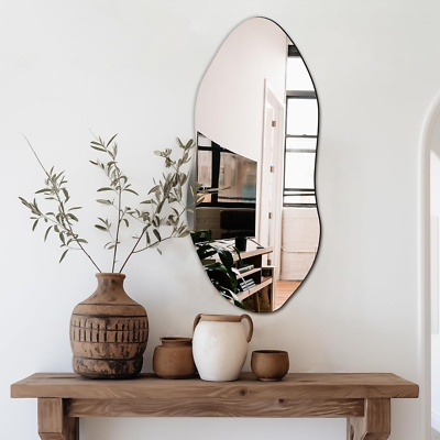 Contemporary Glam Silver Mosaic Wall Mirror with Rectangular Frame
