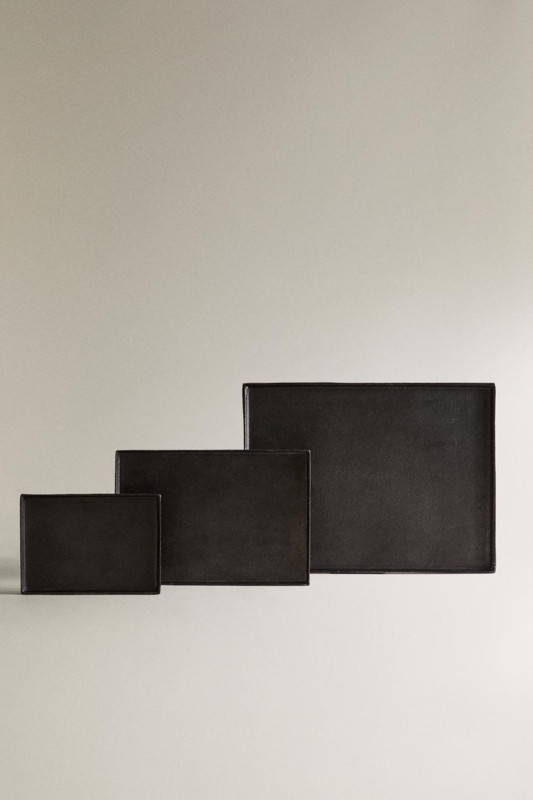 DECORATIVE METAL TRAY - Black | ZARA United States