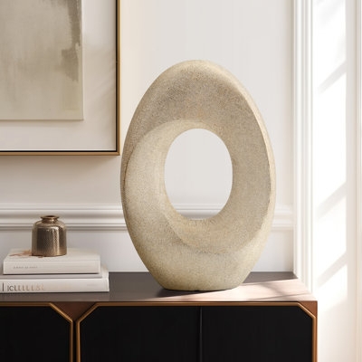 Decorative Object Matte Speckled Stoneware Stacked Rounded Forms