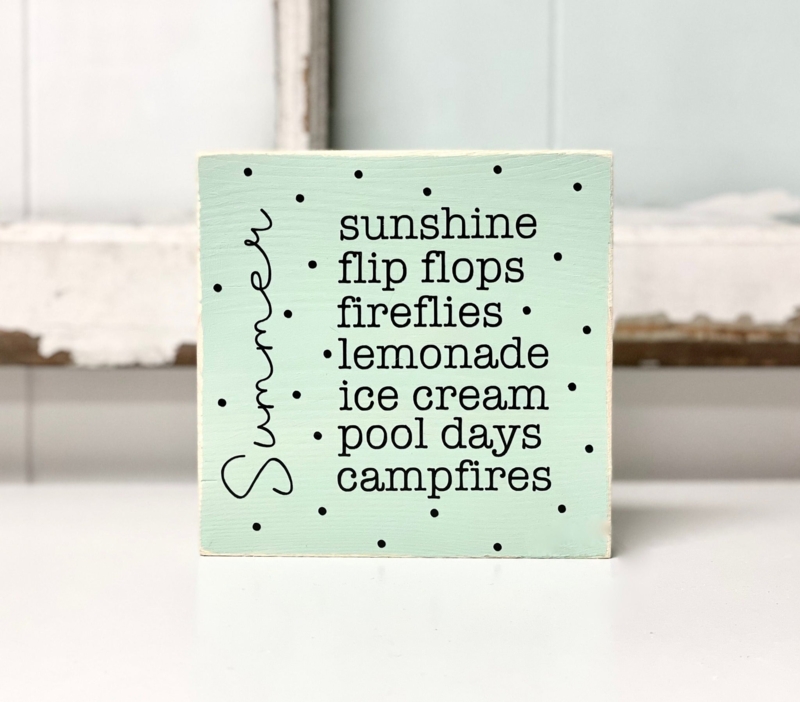 Decorative Sign with Lemon Theme for Summer Tiered Tray Decor Ideas.