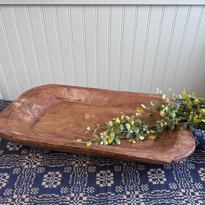 Decorative Tray Hand Gouged Texture Primitive Style