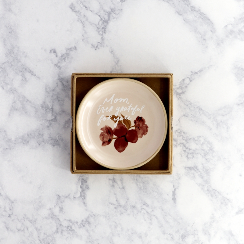 Decorative Tray Hummingbird Botanical Gold Rim Glossy Finish