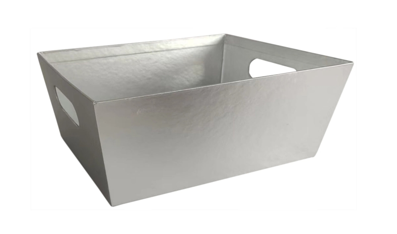 Decorative Tray Round Polished Metal Lattice Rim Open Weave