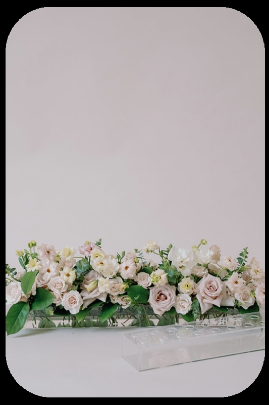 Decorative Tray, Watertight Floral Tray Runner in Clear Acrylic