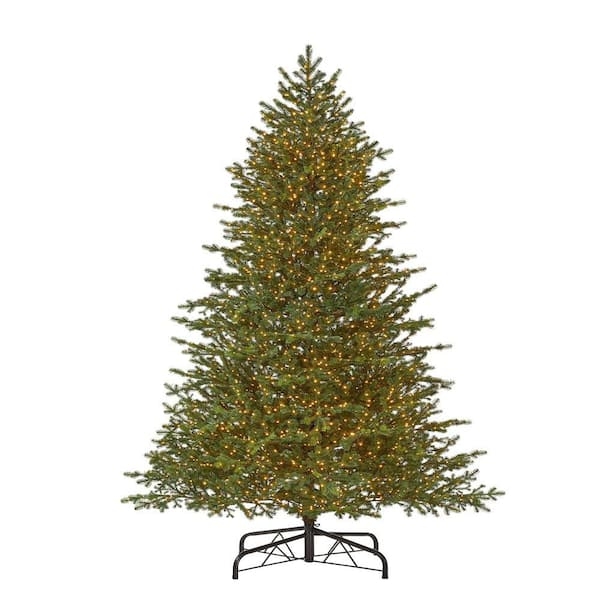 Dense Grand Fir Artificial Tree With Warm Micro Dot LEDs