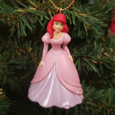 Disney Little Mermaid Christmas Ornament Miniature Sculpted Base