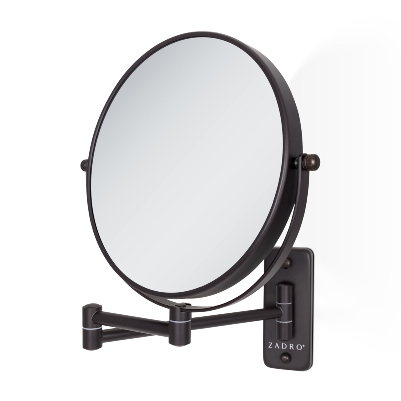 Double-Sided Polished Chrome Accordion Mirror, Wall Mount