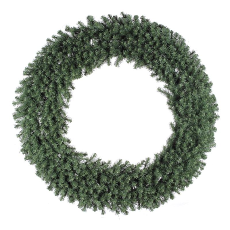 Douglas Fir Wreath Oversized Silhouette Dense Tips Traditional Decor