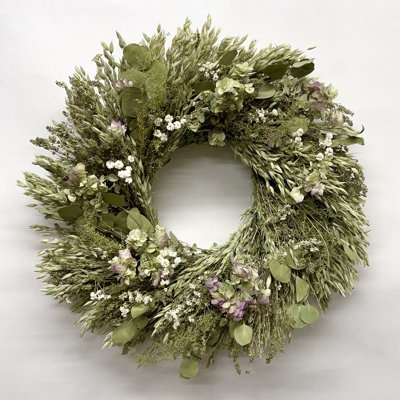 Dried Botanical Wreath, Natural Lavender and Eucalyptus Mix