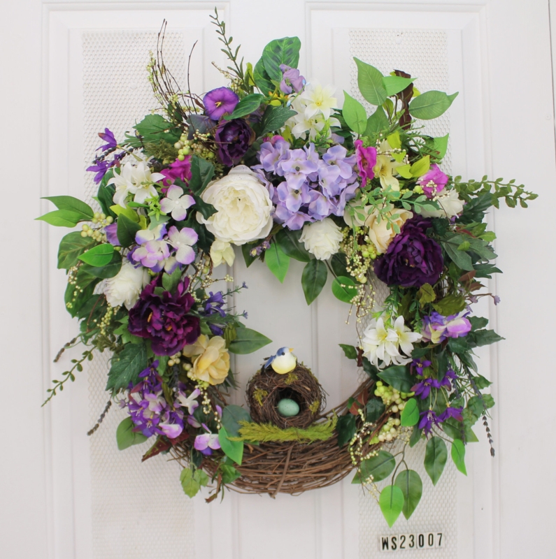 Faux Berry Holiday Wreath Handcrafted Mixed Sizes