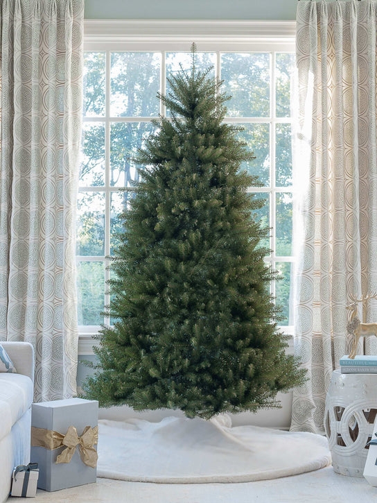 Flocked Artificial Christmas Tree Trio, Graduated Height Grouping