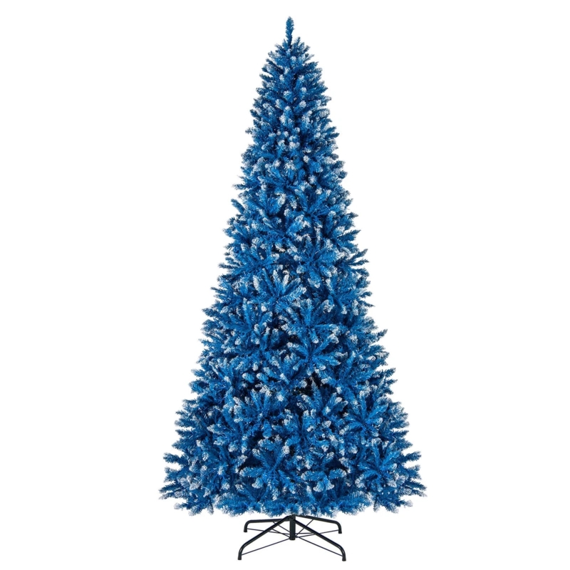 Flocked Pre-Lit Christmas Tree Heavily Snow Covered Wintry Decor (71 chars)