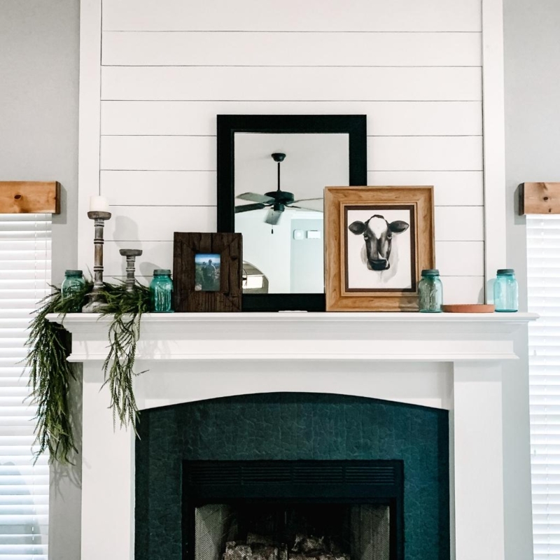 Full Length Floor Mirror styled in Sophisticated Reading Nook