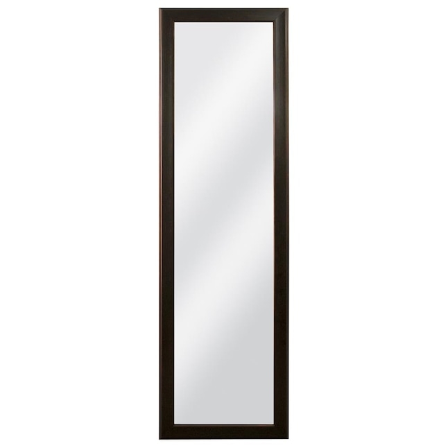 Full Length Mirror Polished Bronze Finish Slim Profile Rectangular Frame