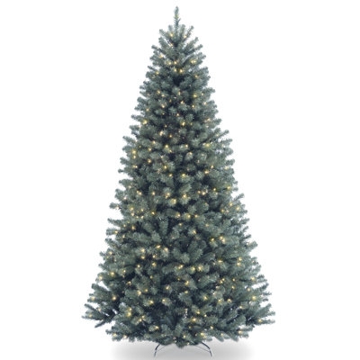 Full Silhouette Pre-Lit Christmas Tree High Tip Count Dense Branches