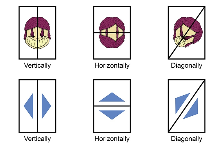 Furniture Icons Reflective Symmetry Minimalist Graphic Illustration