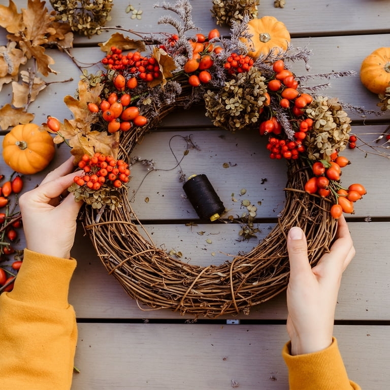 Grapevine Wreath Base, Natural Tangled Twigs for DIY Farmhouse Projects