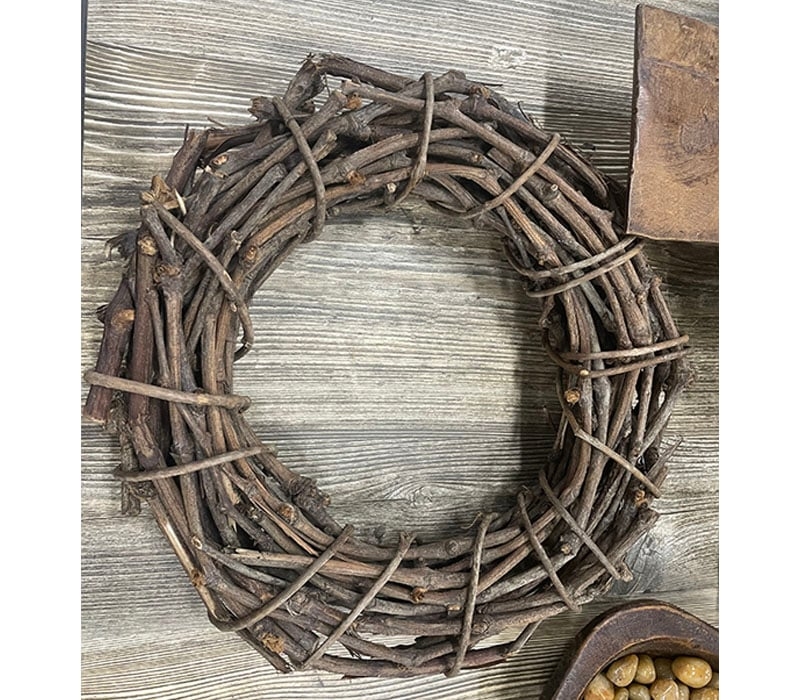 Grapevine Wreath Base, Woven Texture and Natural Vines, Natural Style