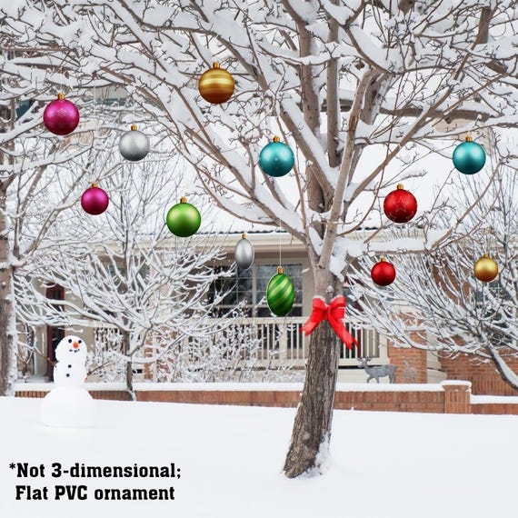 Hanging Ornament: Flat Acrylic Disk with Village Illustration