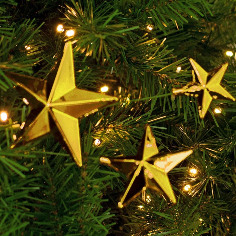 Holiday Pick Thin Wire Pick Glitter Star Head Celestial Tree Filler Picks