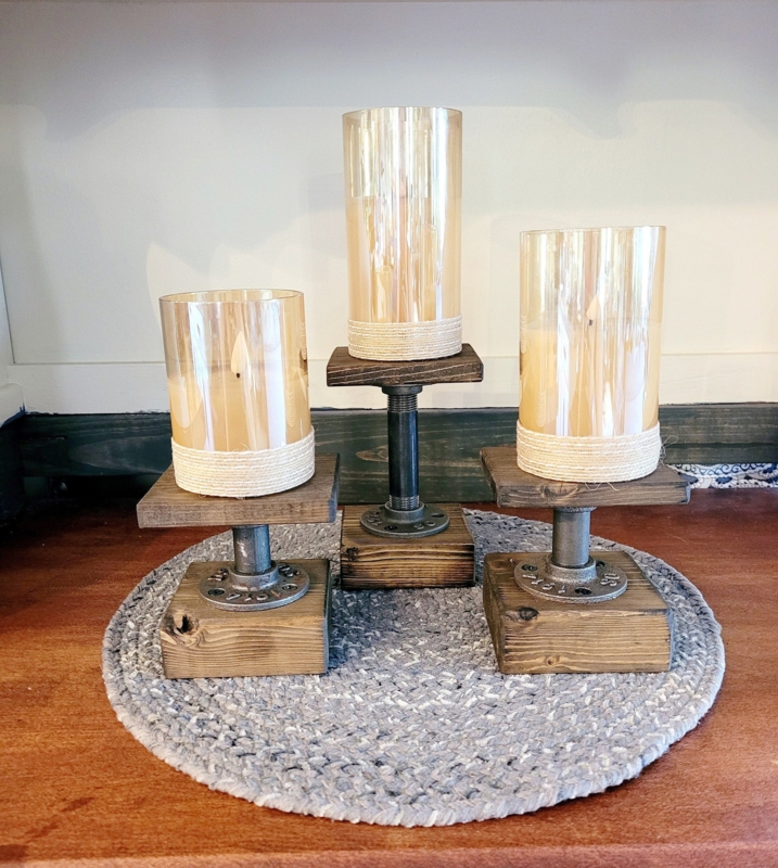 Industrial Candle Holder - Etsy